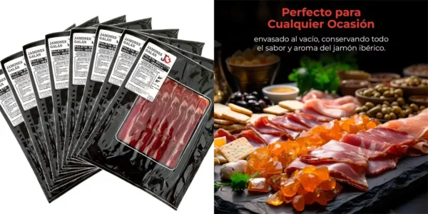 Paleta bellota 100% ibérica Jamones Galán en lonchas