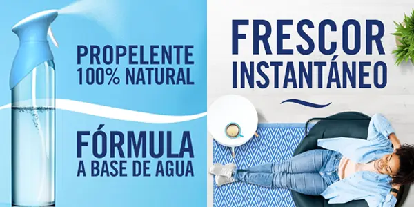 Pack 8x spray ambientador AmbiPur Orquídea Dorada de 185 ml