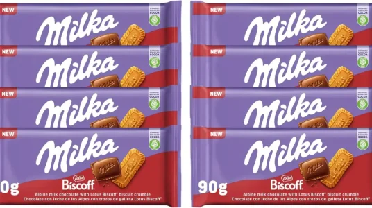 Pack 8x tableta de chocolate Milka Lotus Biscoff de 90 gr