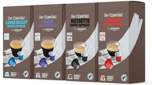 Pack 80x cápsulas de café by Amazon compatibles con Nespresso