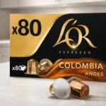 Pack de 80 cápsulas de café L'Or Espresso Colombia Andes