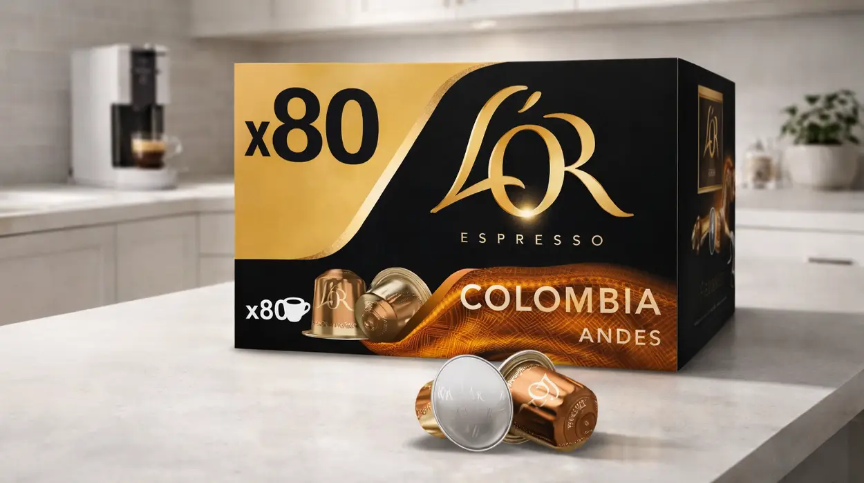 Pack de 80 cápsulas de café L'Or Espresso Colombia Andes