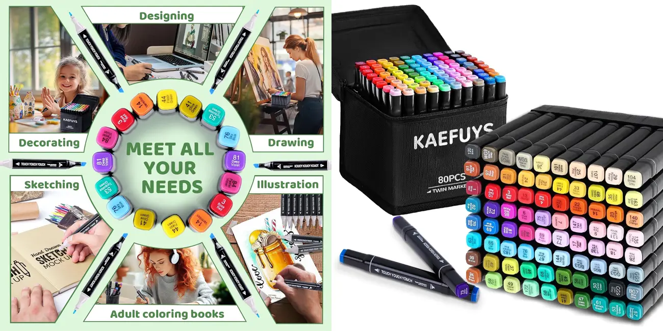 Pack de 80 rotuladores KAEFUYS