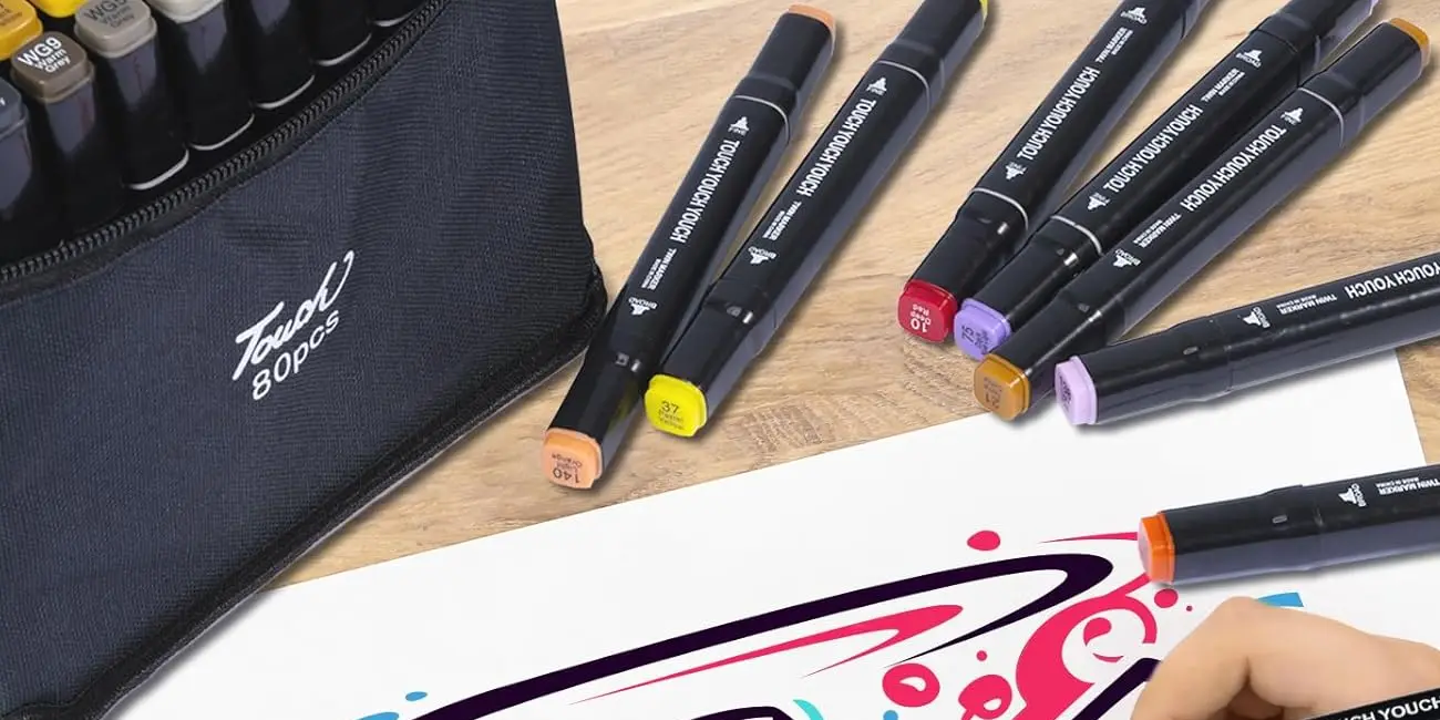 Pack 80x rotulador acrílico Carehabi con doble punta