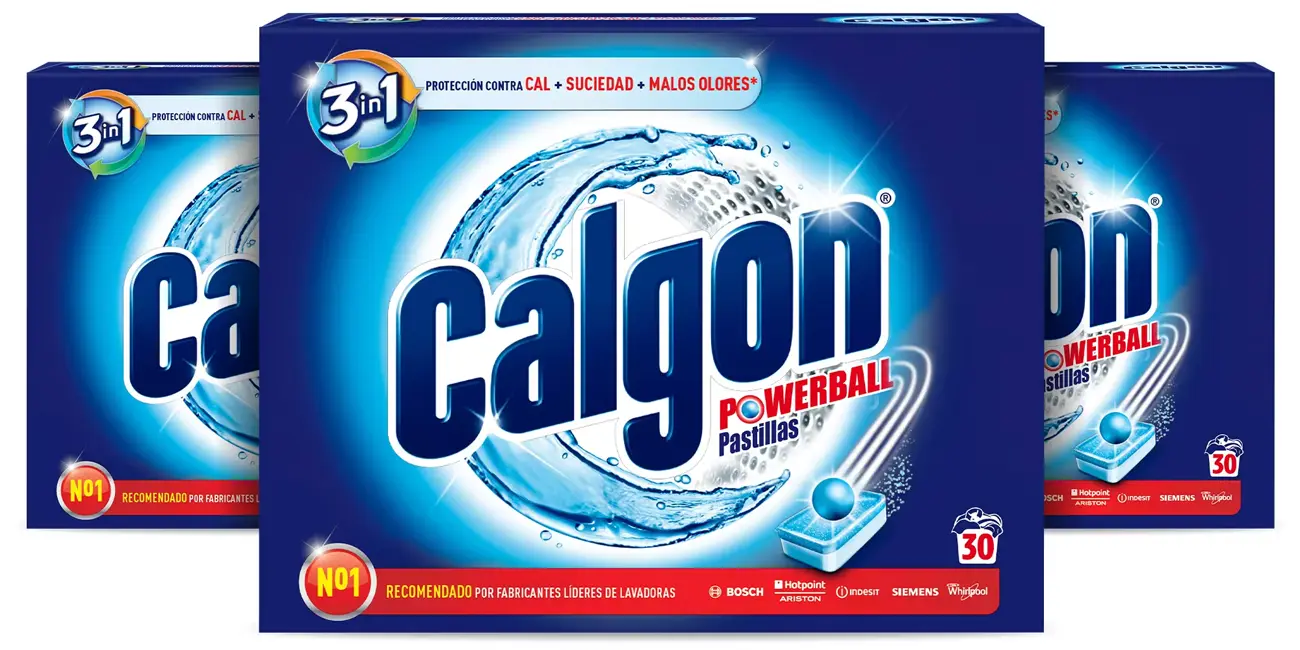 Calgon Powerball Tabs para lavadoras (90 pastillas)