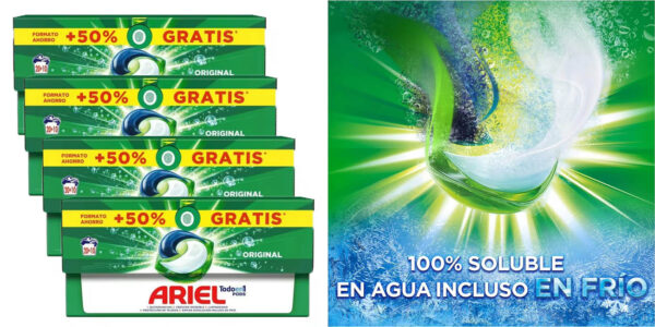 Pack de 90 cápsulas Ariel Pods Todo en 1