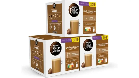 Pack x90 cápsulas Café con leche Nescafé Dolce Gusto