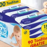 Pack 900 toallitas Dodot 99% Aqua