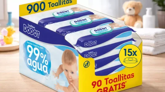 Pack 900 toallitas Dodot 99% Aqua