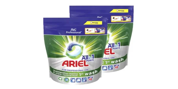 Pack de 96 cápsulas de detergente Ariel Professional All in 1