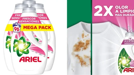 Pack x4 Detergente Ariel Sensaciones (96 lavados total)