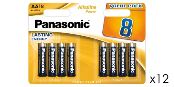 Pack x96 pilas alcalinas Panasonic Alkaline Power Bronze AA