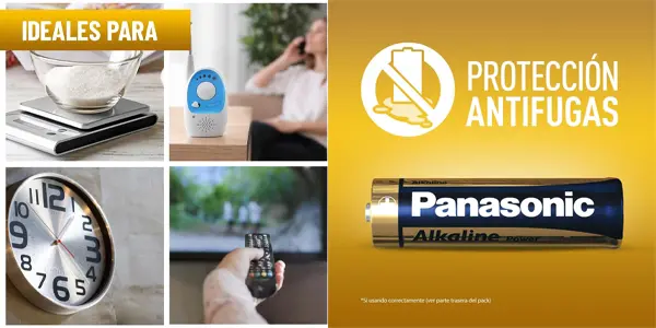 Pack x96 pilas alcalinas Panasonic Alkaline Power Bronze AA