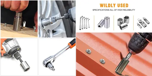Pack 3x adaptadores hexagonales Newder