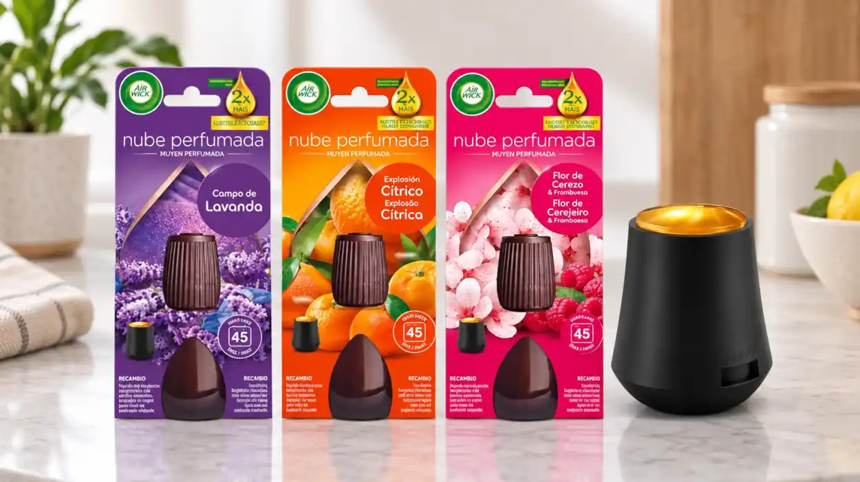 Pack difusor Air Wick Essential Mist con 3 recambios y pilas incluidas