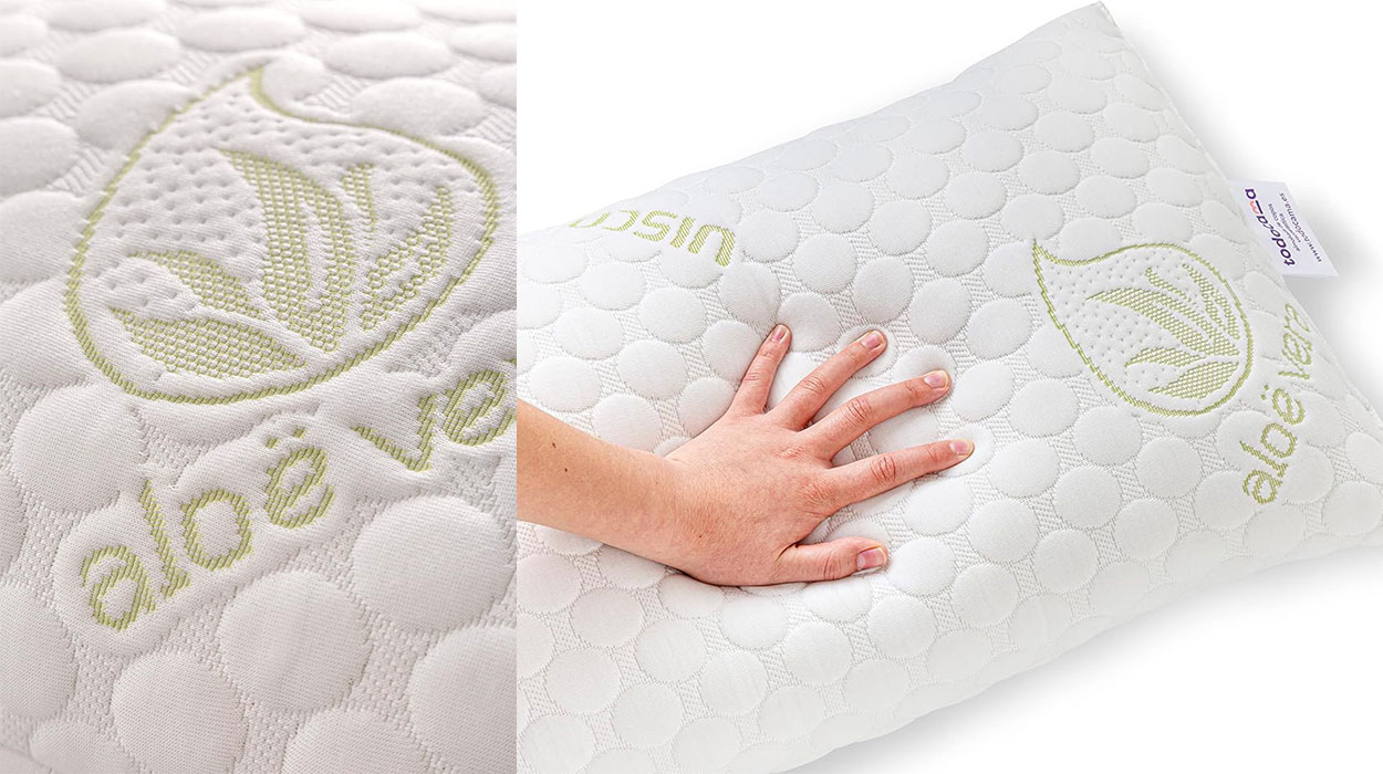 Pack de almohadas de copos viscoelásticos Todocama Aloe Vera barato