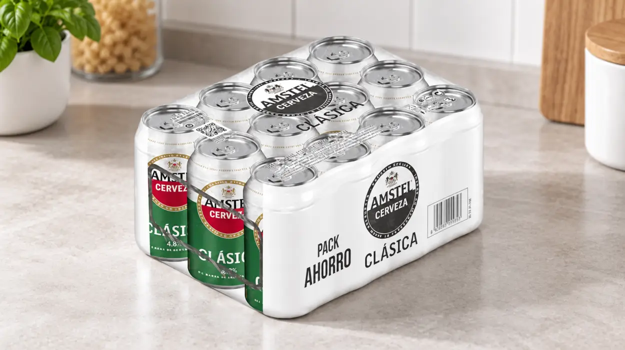 Pack x12 latas de Cerveza Amstel Clásica de 330 ml