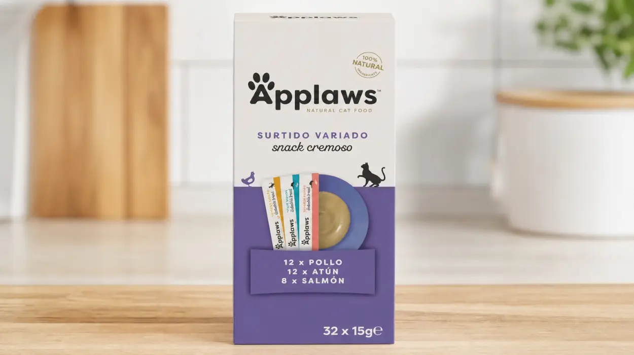 Pack x32 snacks cremosos variados Applaws de 15 g para gatos