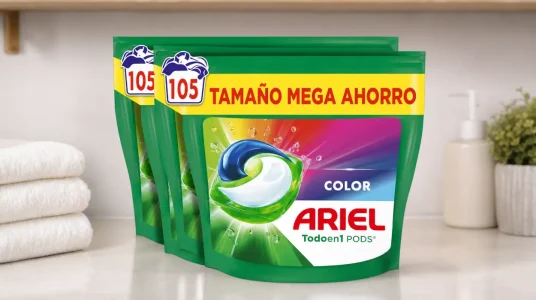Pack x105 cápsulas de detergente Ariel PODS Todo en 1 para lavadora