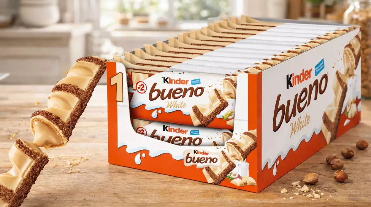 Chollo Pack de 60 barritas de Kinder Bueno Blanco (30 bolsitas de 2 uds.)