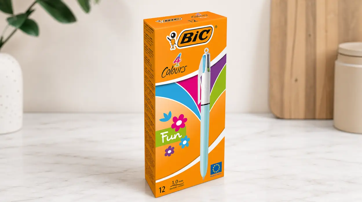 Pack x12 bolígrafos BIC 4 Colores para escribir en cuatro tonos