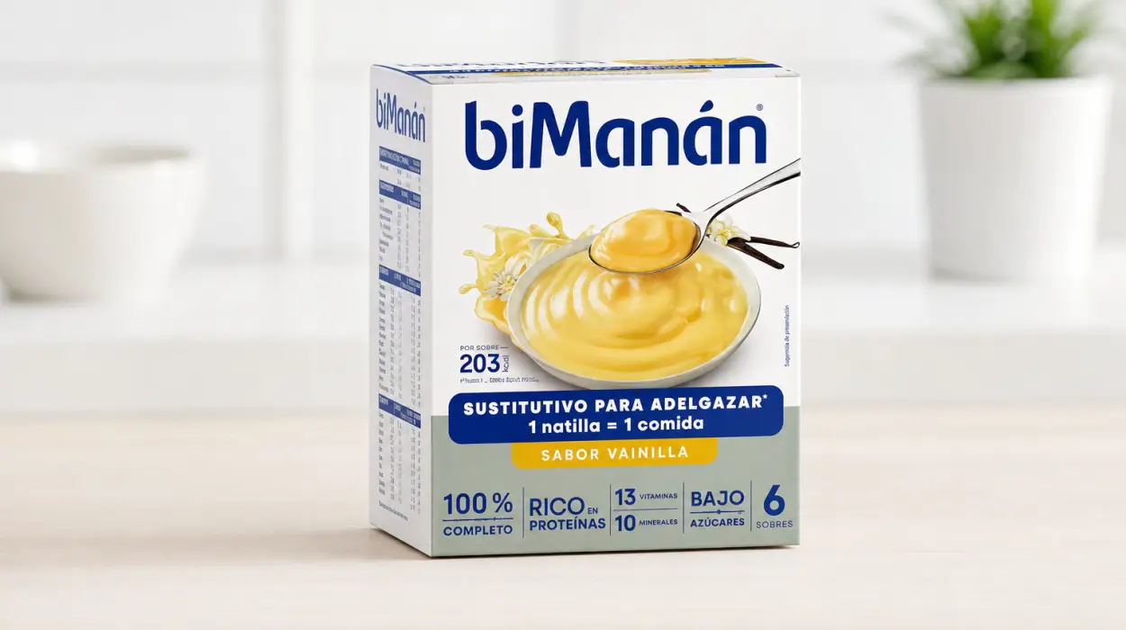 Pack x6 Natillas de vainilla biManán sustitutivas de comidas de 50 g