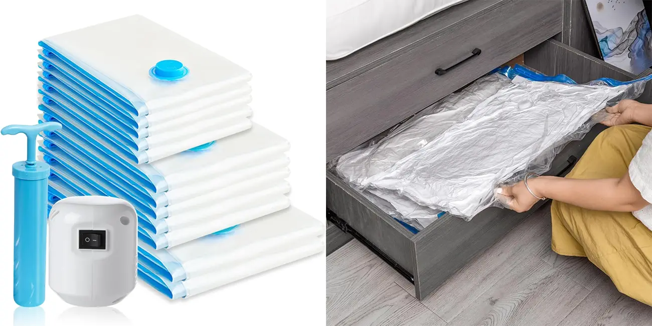 Pack 12x bolsa de vacío para ropa Geoyienº