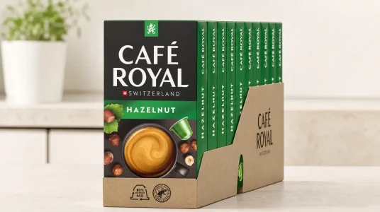 Café Royal Hazelnut: pack de 100 cápsulas compatibles con cafeteras Nespresso