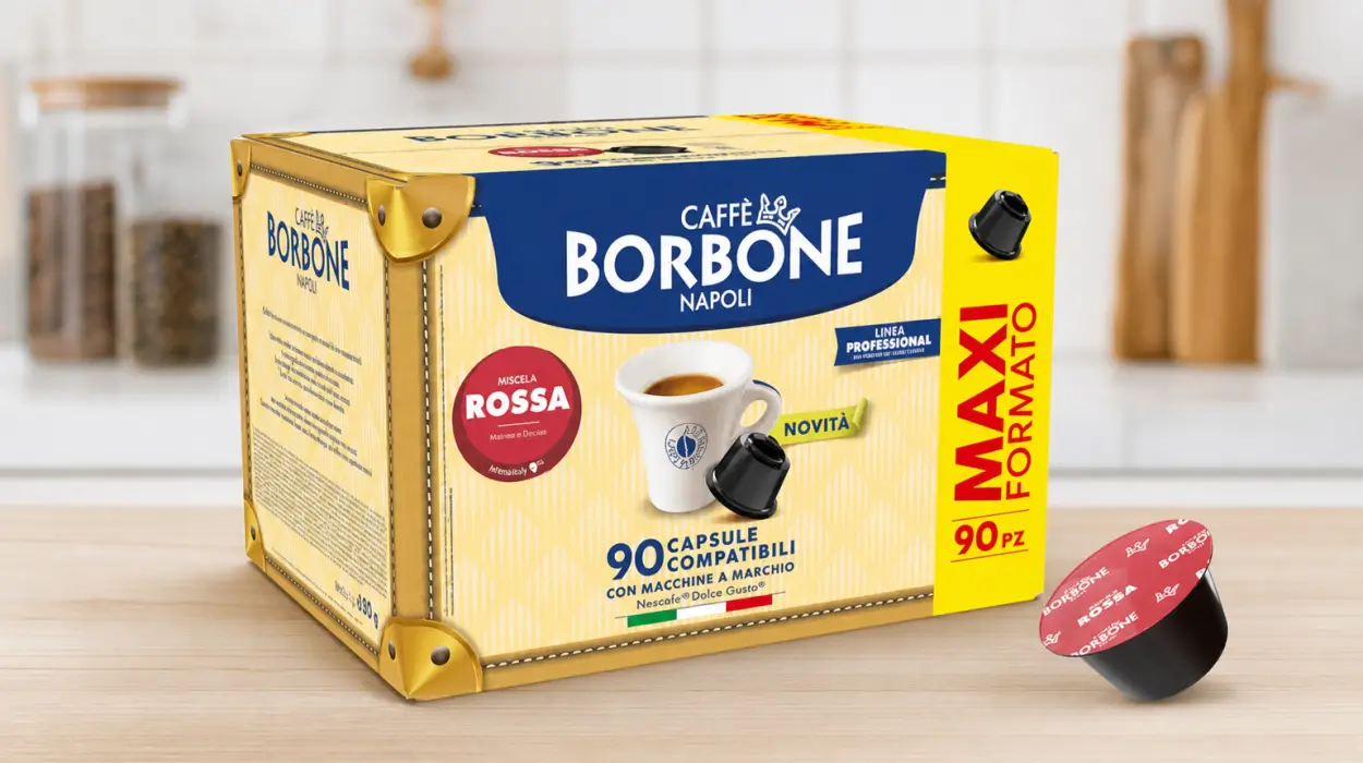 Pack x90 cápsulas Caffè Borbone Mezcla Roja compatibles con máquinas Dolce Gusto
