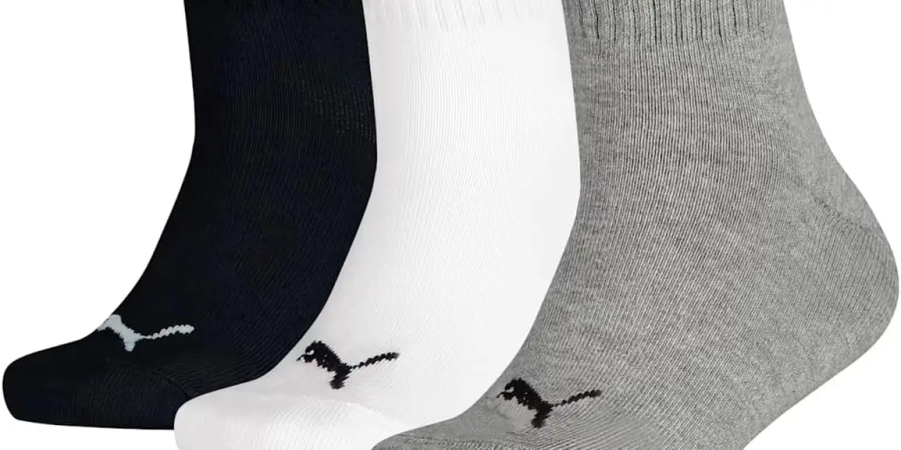 Pack x3 calcetines Puma para niños: costura plana y algodón suave