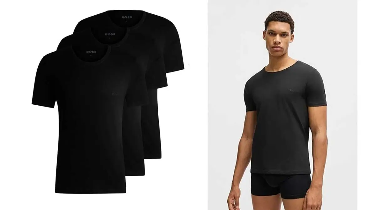 Pack x3 Camisetas interiores Hugo Boss para hombre