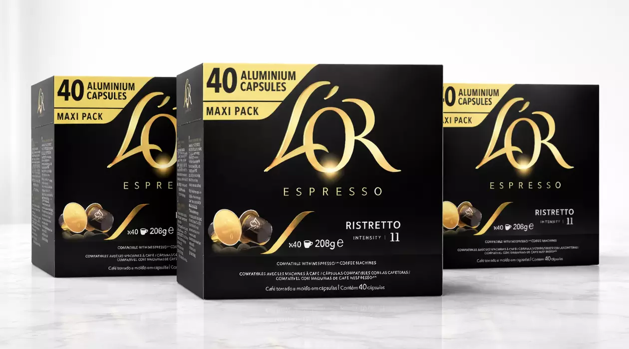 120 cápsulas L'Or Espresso Ristretto Intensidad 11 con cupón descuento