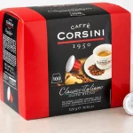 Pack x100 cápsulas Caffè Corsini Clásico Italiano compatibles con Nespresso, de sabor fuerte