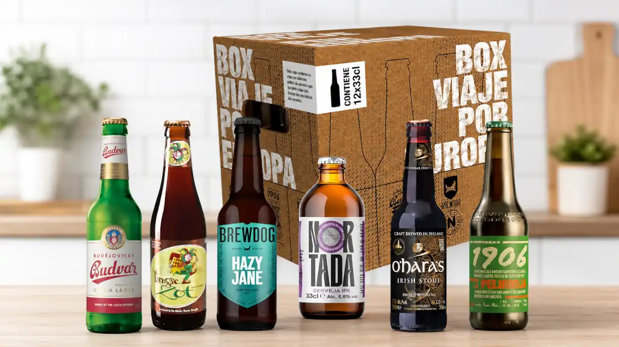 Pack de degustación de cervezas europeas, 12 x 33 cl