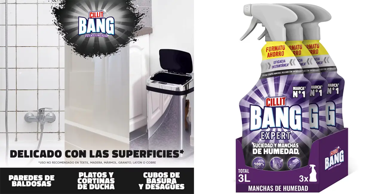 Pack 3x Cillit Bang Expert Suciedad y manchas de humedad de 1l
