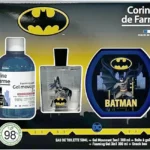 Pack colonia Batman EDT 50 ml + Espuma de Baño 300 ml + Caja de merienda
