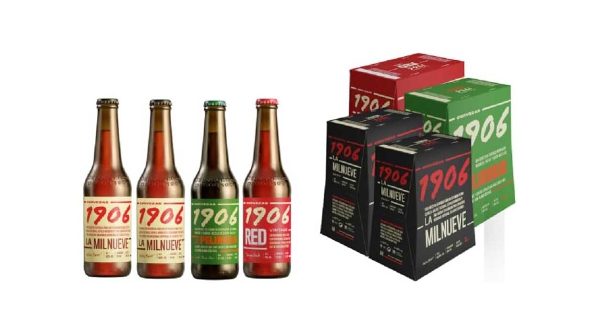 Pack combinado Familia de Cervezas 1906 con 24 botellas de 33 cl