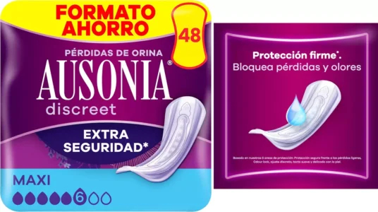 Pack x48 Compresas Maxi Ausonia Discreet