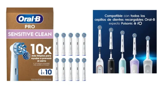 pack de 10 recambios Braun Oral-B Sensitive Clean