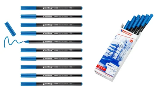 pack de 10 rotuladores Edding 1300 de color azul