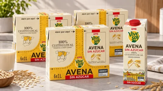 Pack de 12 briks Vivesoy bebida vegetal de avena sin azúcar de 1 litro con descuento al tramitar