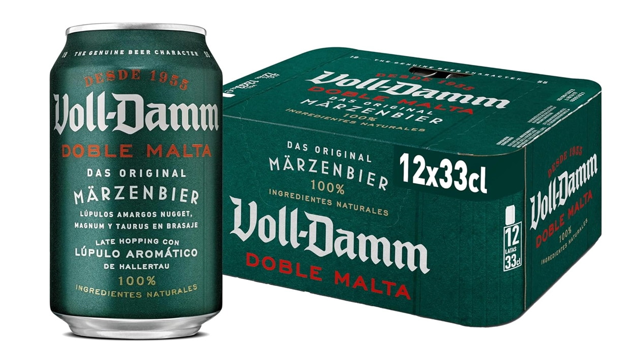 pack de 12 latas de Voll-Damm Doble Malta
