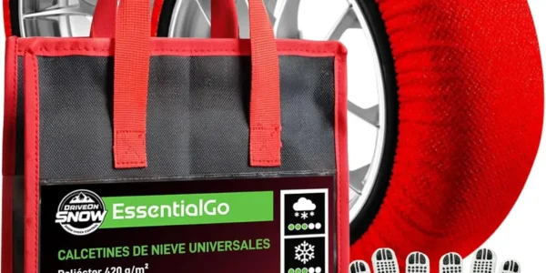 Chollo Pack de 2 cadenas de nieve textiles XXL Eurocali homologadas para el coche