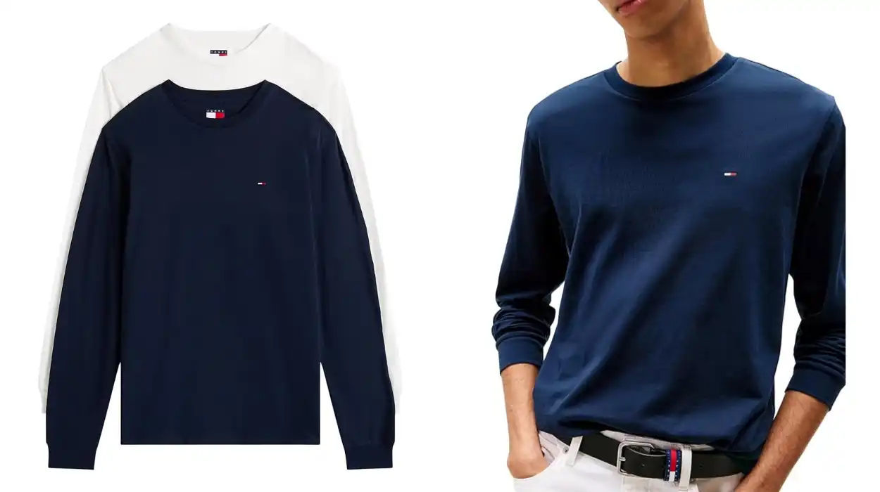 pack de 2 camisetas slim de manga larga Tommy Hilfiger