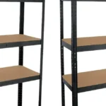 Chollo Pack de 2 estanterías modulares de almacenaje de acero y MDF Thinia Home