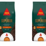 pack de 2 paquetes de café en grano Delta Superior de 1 kg