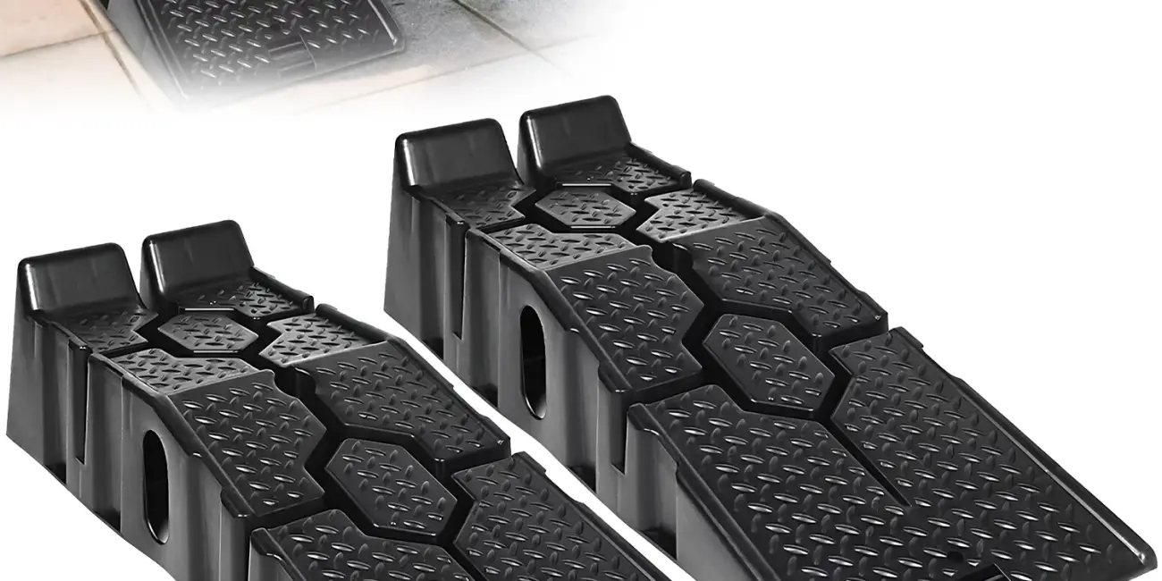 Pack de 2 rampas de elevación para coche de 90 cm