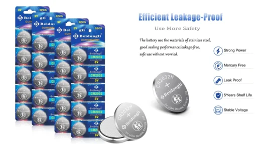 pack de 20 pilas de botón CR2032 3V Beidongli