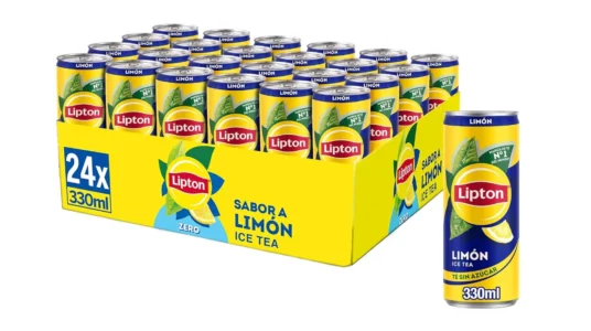 pack de 24 latas de té Lipton Limón de 330 ml