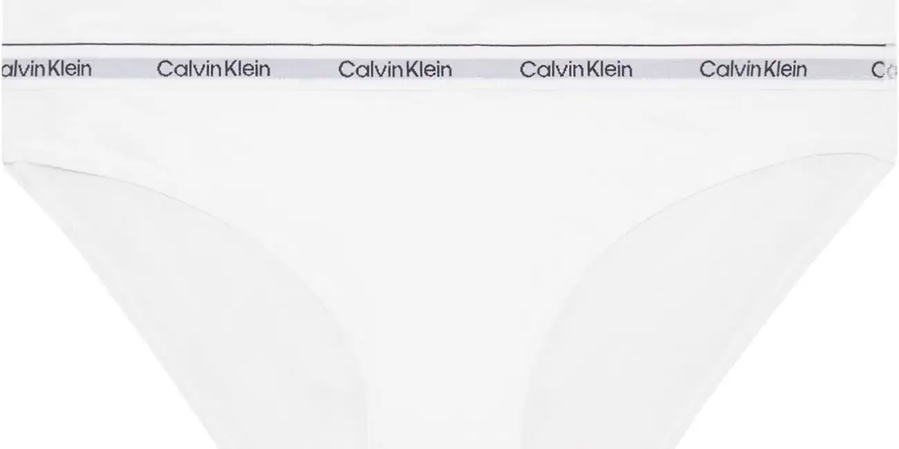 Pack de 3 braguitas blancas Calvin Klein tipo bikini de algodón elástico